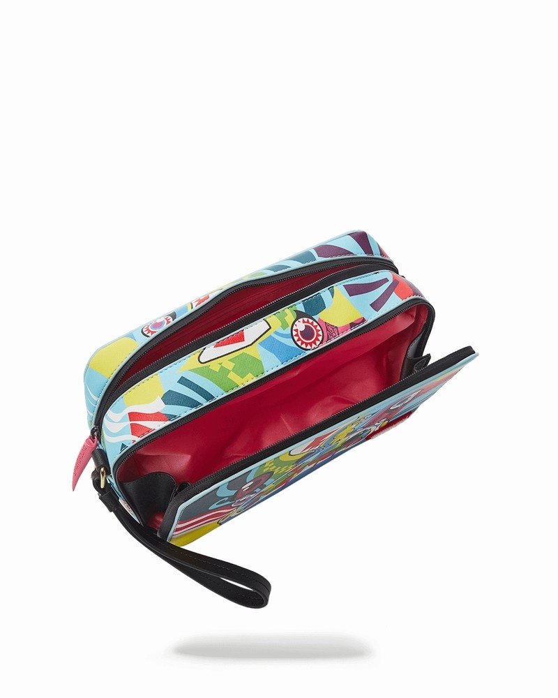 Multicolor Sprayground Mind Trip Men's Toiletry Bags | 199368528
