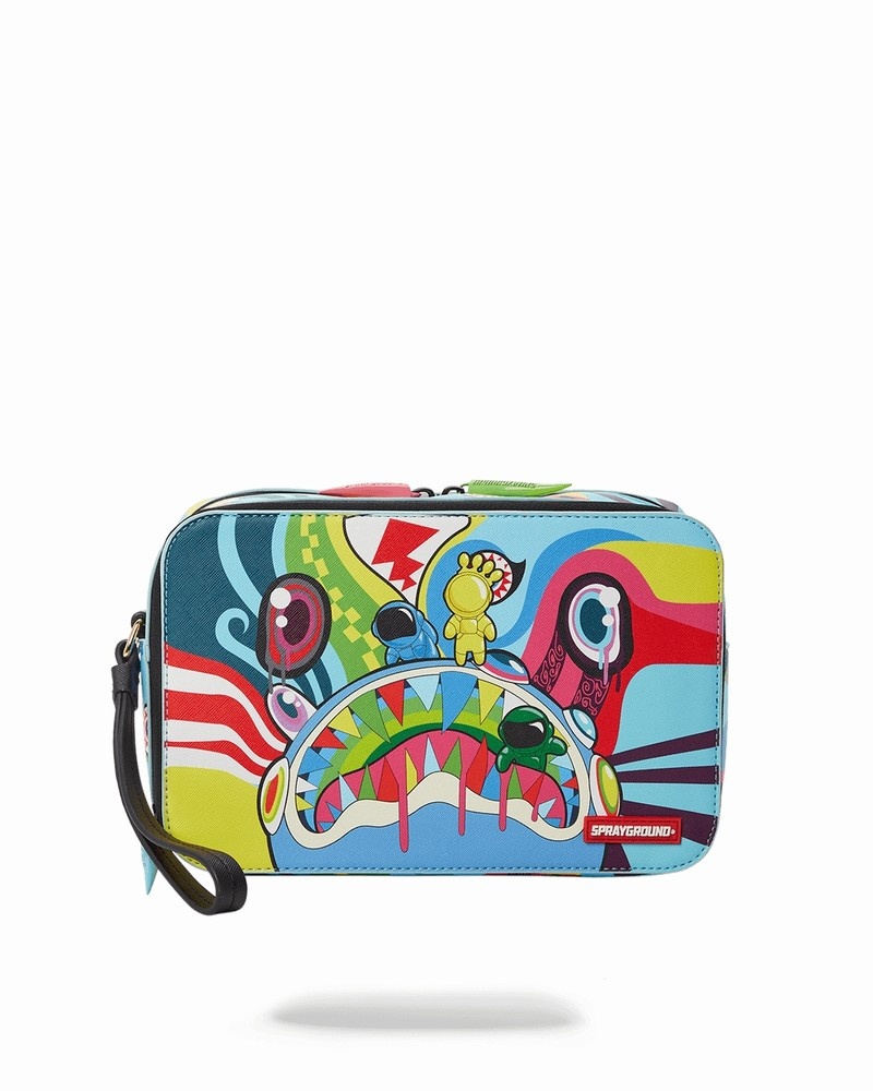 Multicolor Sprayground Mind Trip Men\'s Toiletry Bags | 199368528