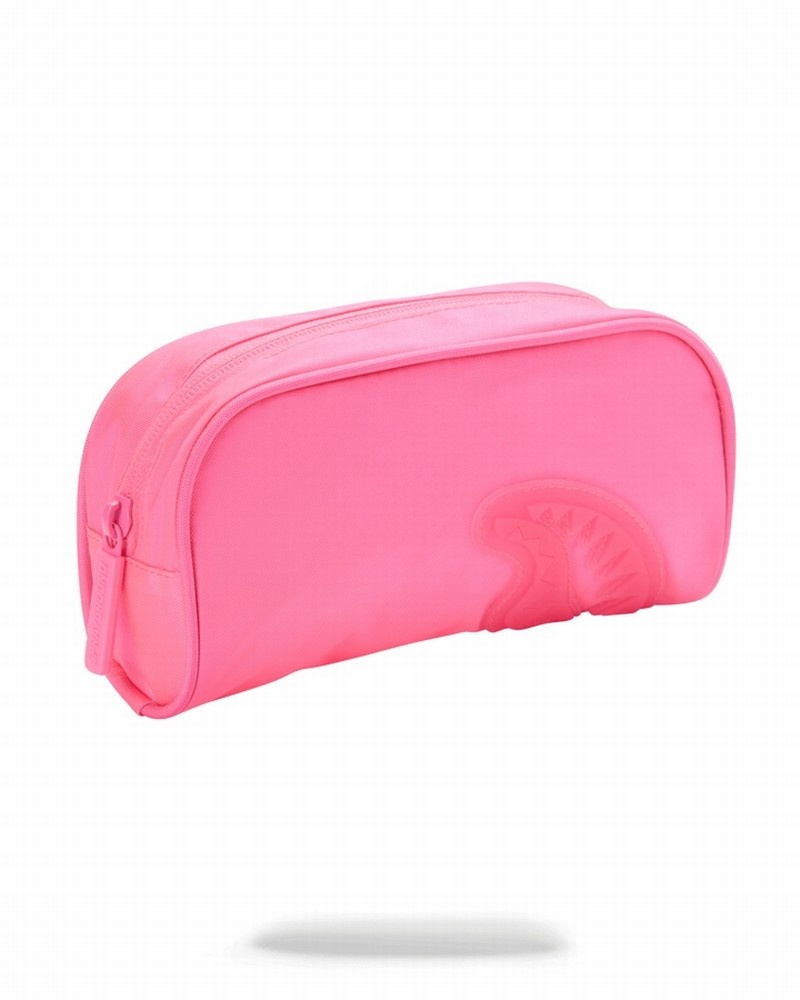 Multicolor Sprayground Neon Shark (Pink) Men's Pouches | 692160044