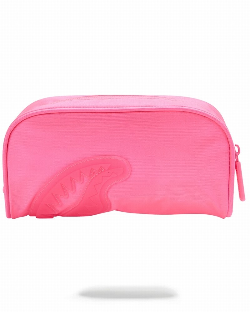 Multicolor Sprayground Neon Shark (Pink) Men's Pouches | 692160044