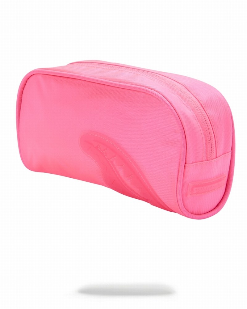 Multicolor Sprayground Neon Shark (Pink) Men's Pouches | 692160044
