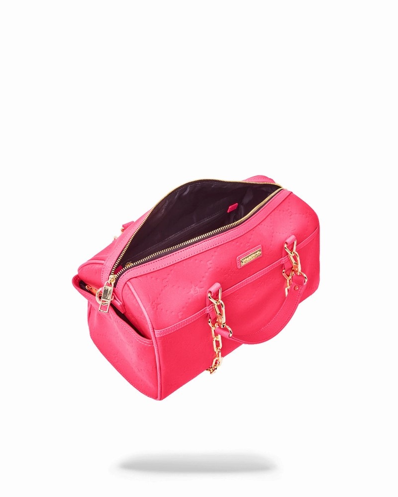 Multicolor Sprayground Pink Puffy Men's Duffle Bags | 227475036