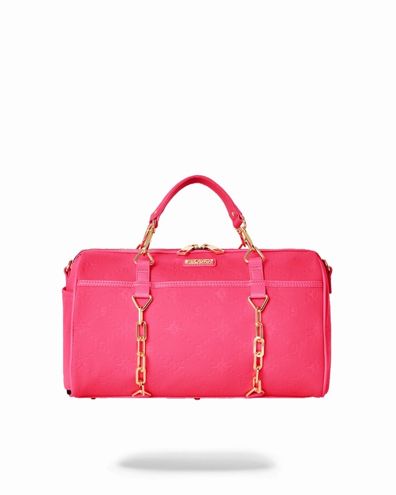 Multicolor Sprayground Pink Puffy Men\'s Duffle Bags | 227475036