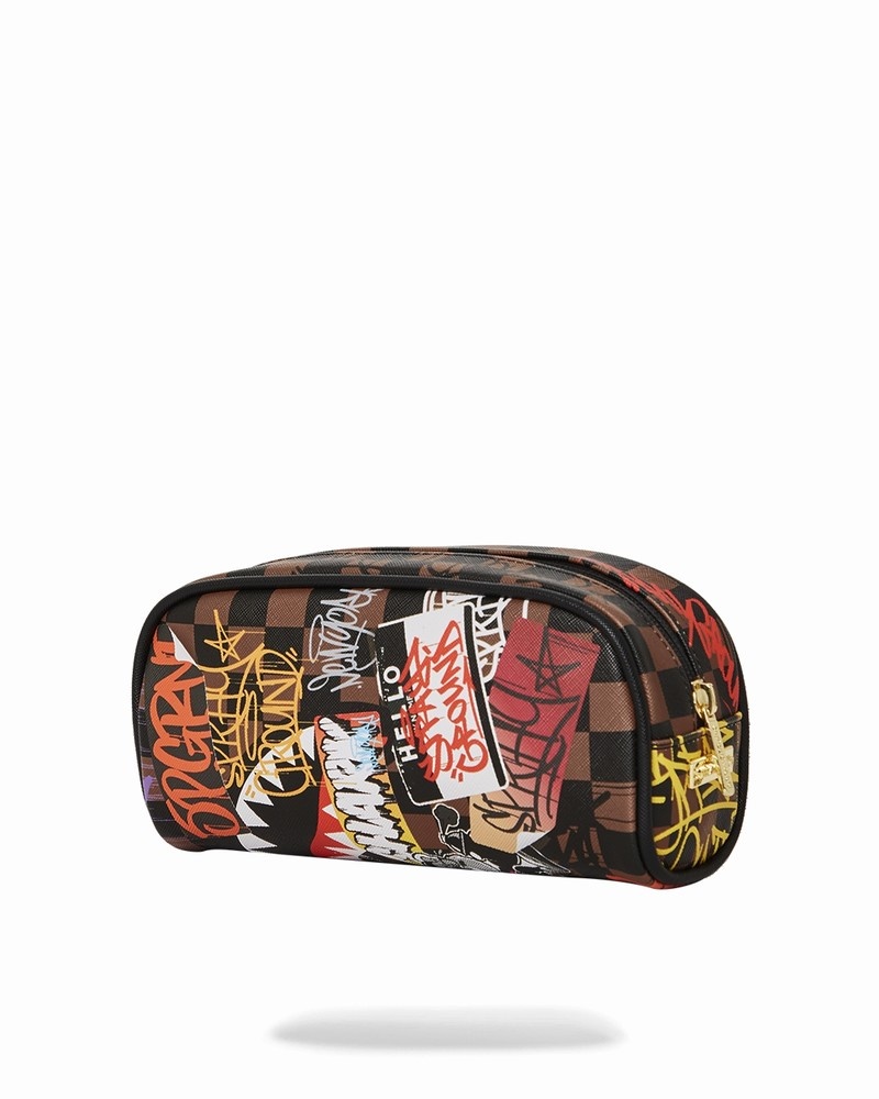 Multicolor Sprayground Sharks In Paris The Rizz Men's Pouches | 481762523