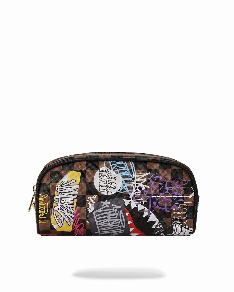 Multicolor Sprayground Sharks In Paris The Rizz Men's Pouches | 481762523