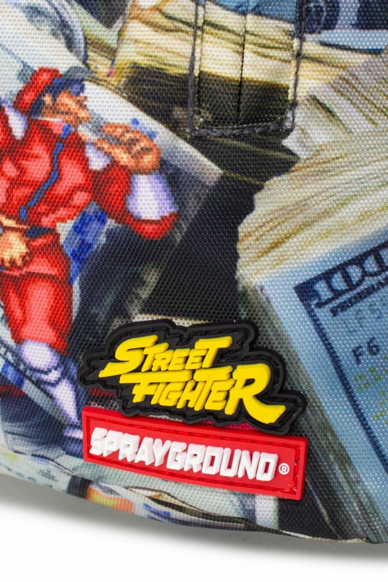 Multicolor Sprayground Street Fighter Men's Backpacks | 758561915