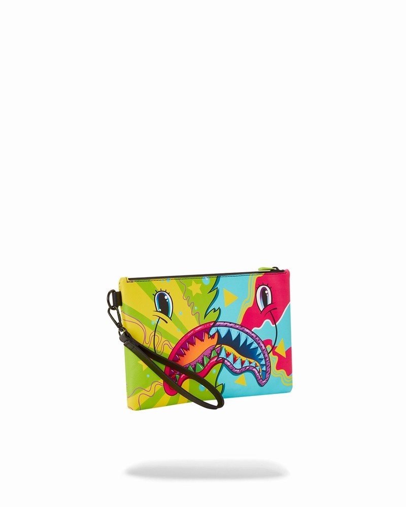 Multicolor Sprayground Super Weird Crossover Men's Clutch Bags | 613639114