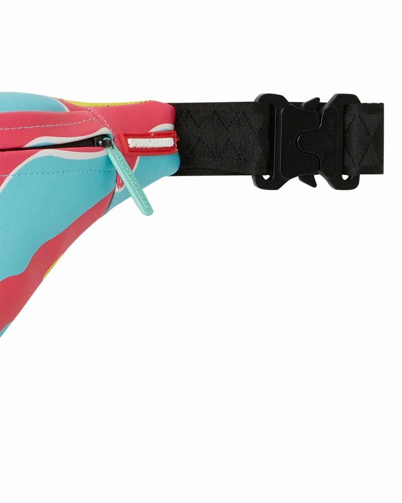 Multicolor Sprayground Super Weird Savvy Men's Crossbody Bags | 707866889