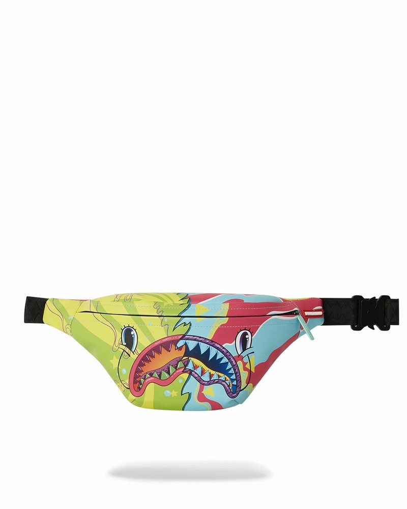 Multicolor Sprayground Super Weird Savvy Men\'s Crossbody Bags | 707866889