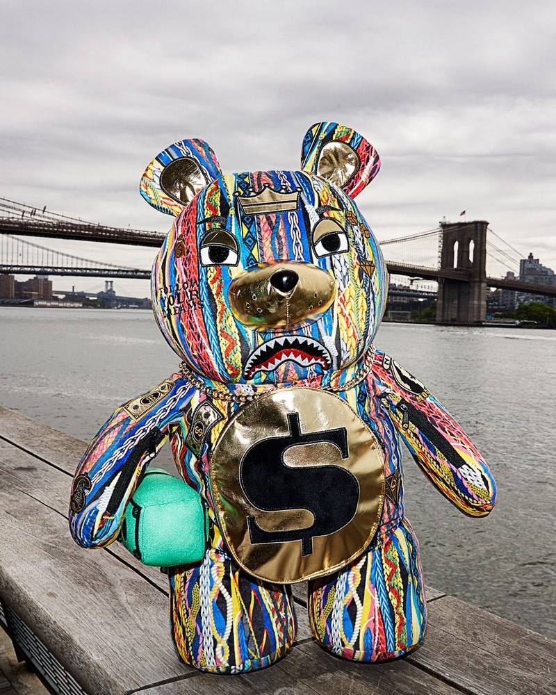 Multicolor Sprayground The Golden Age Moneybear Teddybear Men's Backpacks | 936408764