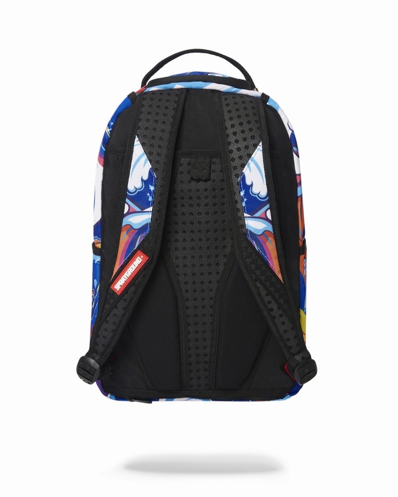 Multicolor Sprayground Tsunami Lover Men's Backpacks | 482621487