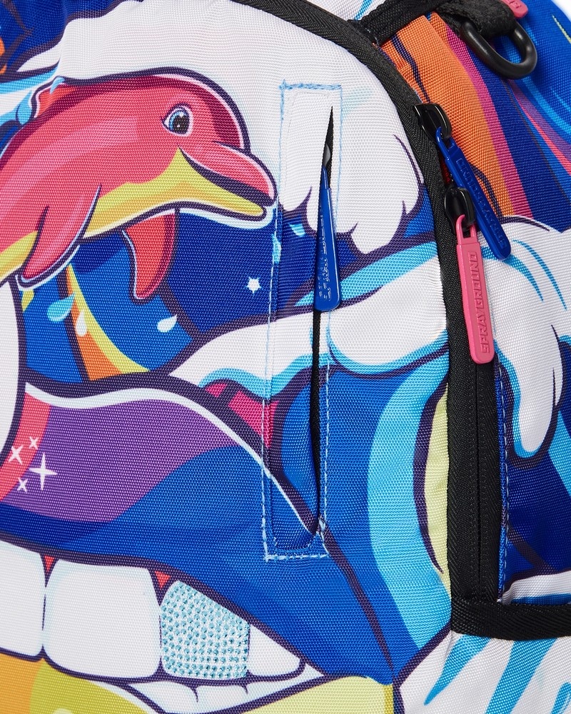 Multicolor Sprayground Tsunami Lover Men's Backpacks | 482621487