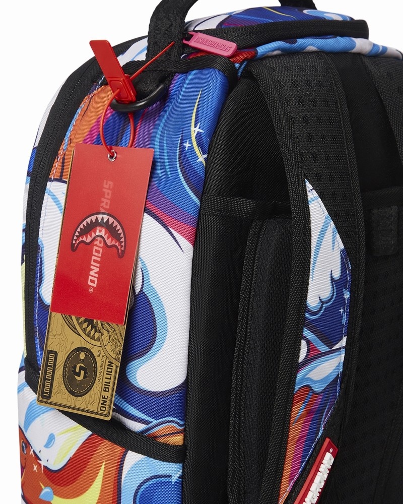 Multicolor Sprayground Tsunami Lover Men's Backpacks | 482621487