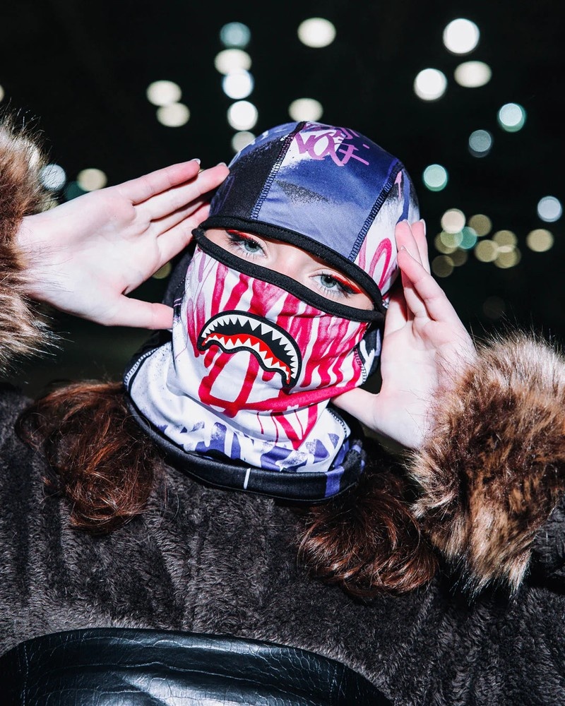 Multicolor Sprayground Vandalized Women's Ski Masks | 589598272