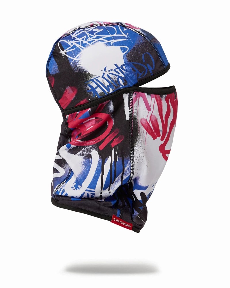 Multicolor Sprayground Vandalized Women's Ski Masks | 589598272