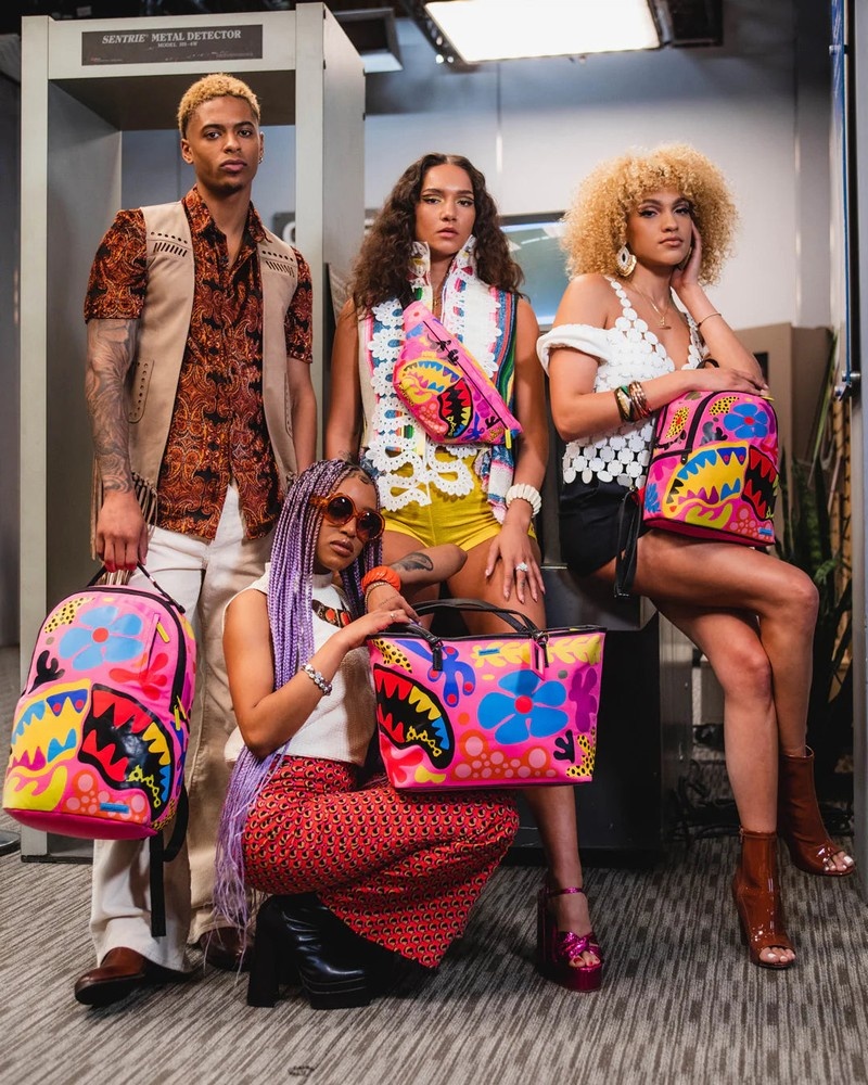 Multicolor Sprayground Wild Flora Savage Men's Backpacks | 110800831