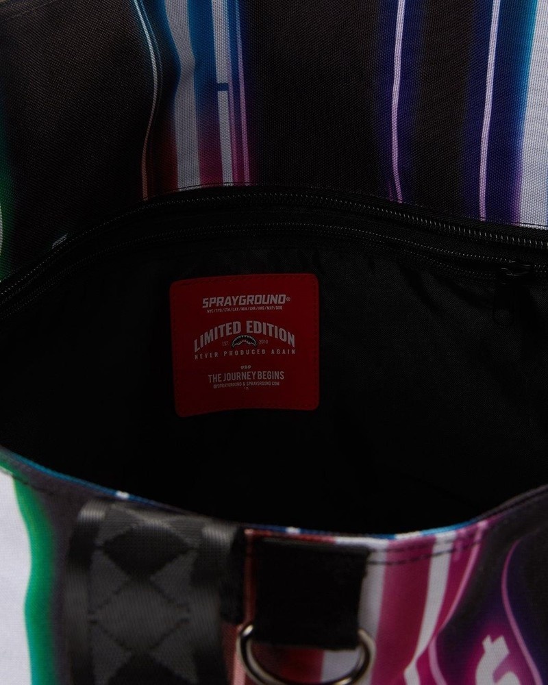 Multicolor Sprayground 暗号通貨スタック Men's Tote Bags | 454229