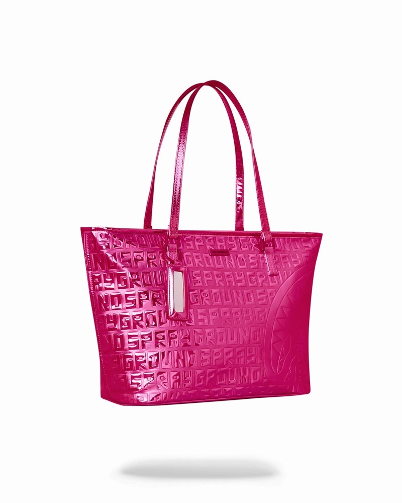 Pink Sprayground Offended Men's Tote Bags | 785580160