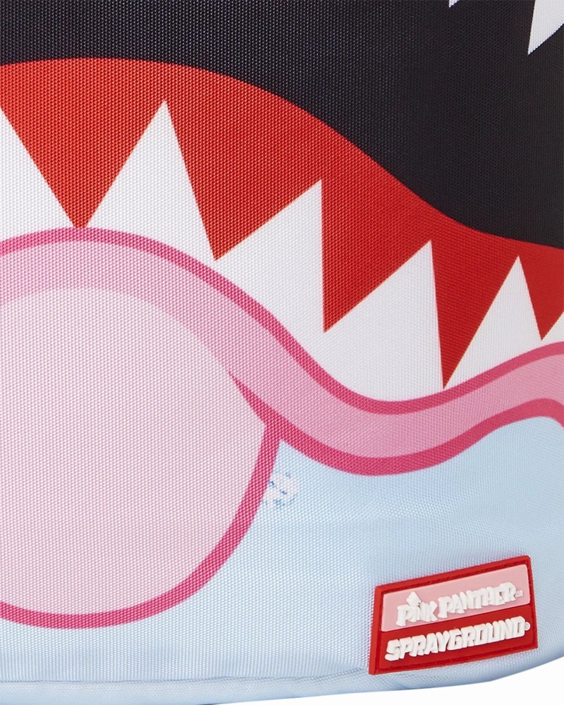 Pink Sprayground Panther Sharkmouth Dlxr Blue Men's Backpacks | 26739629