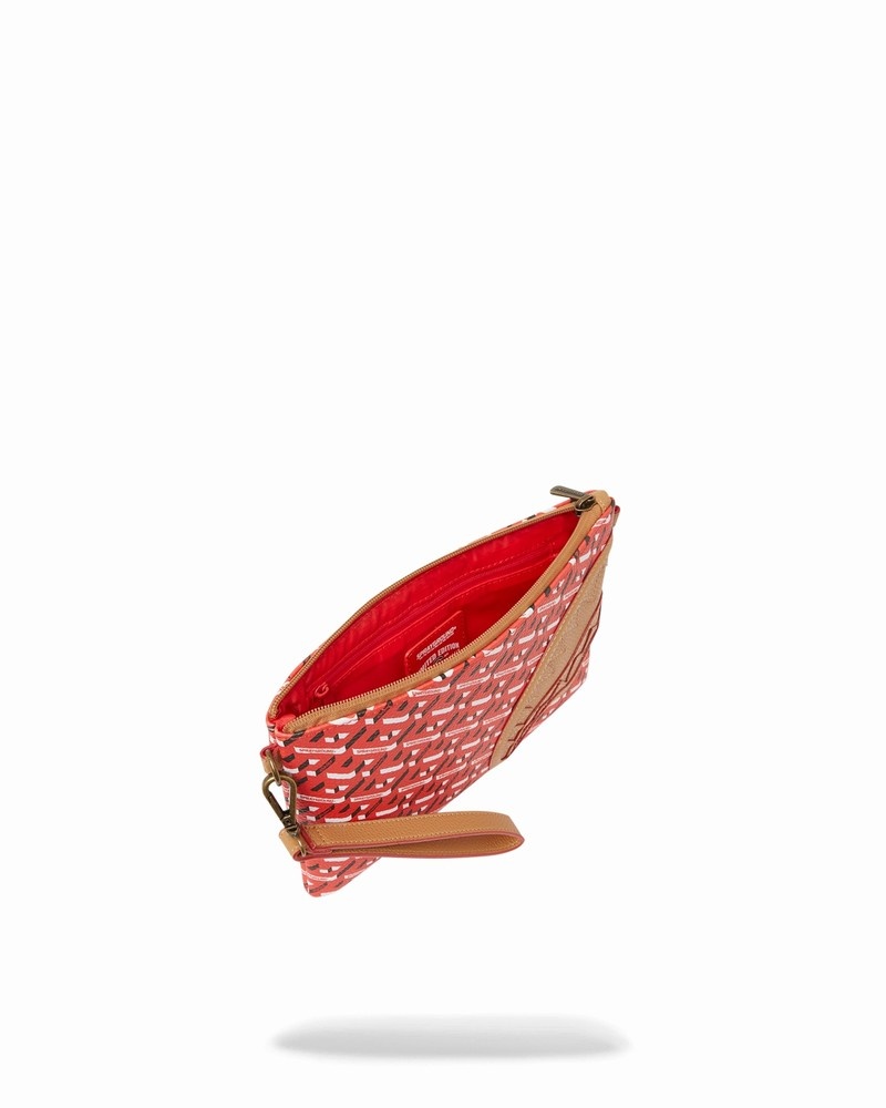 Red Sprayground The 3dsg Concorde Crossover Men's Clutch Bags | 212582617