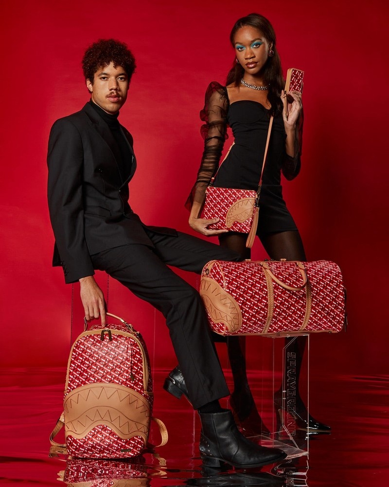 Red Sprayground The 3dsg Concorde Crossover Men's Clutch Bags | 212582617