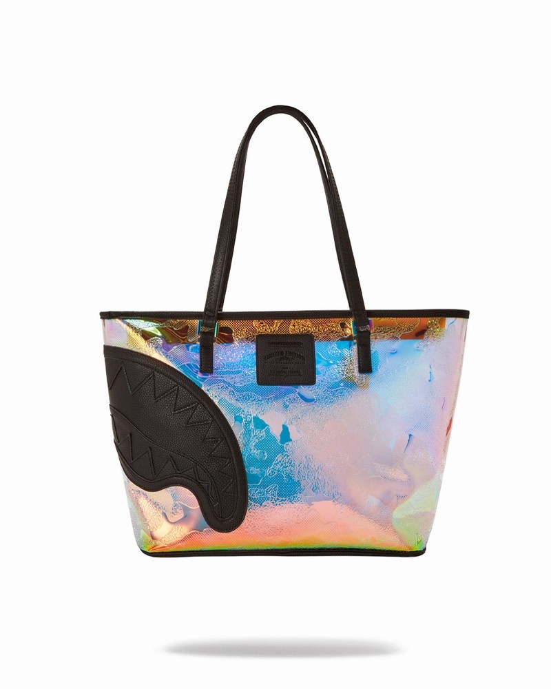 Silver Sprayground Magic City Men's Tote Bags | 655829389