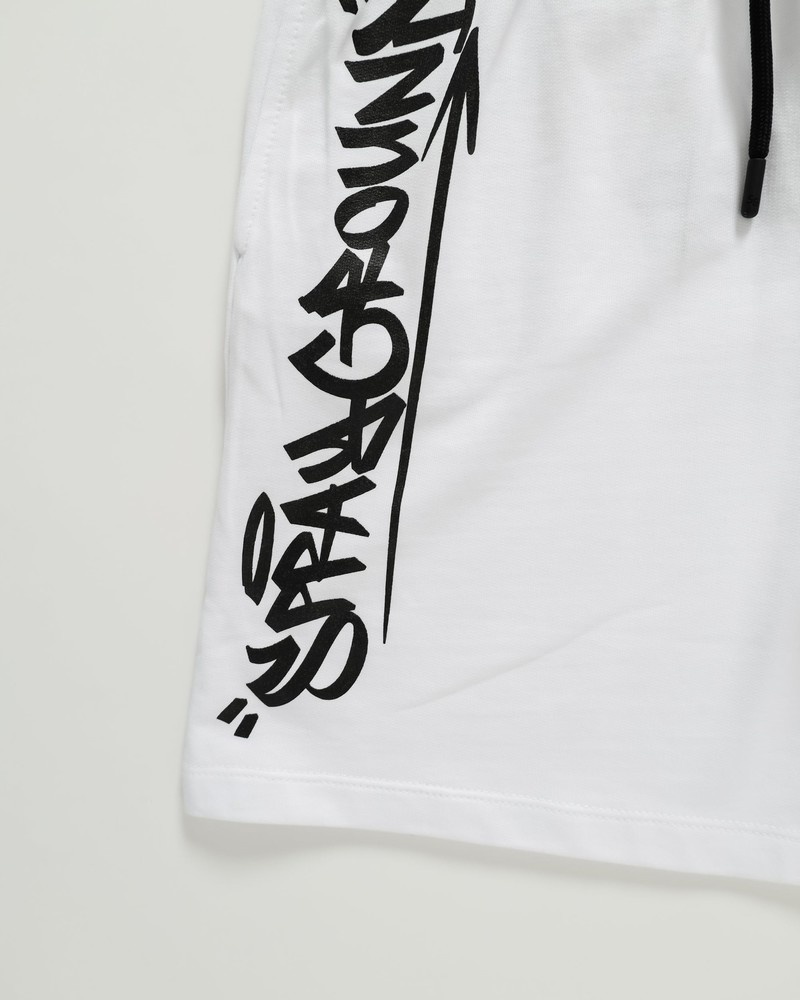 White Sprayground Bermuda Tag Kids' Shorts | 188934540