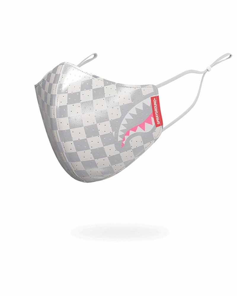 White Sprayground Fixed Filter Rose All Day Pvc Fashion Men's Face Masks | 558445599