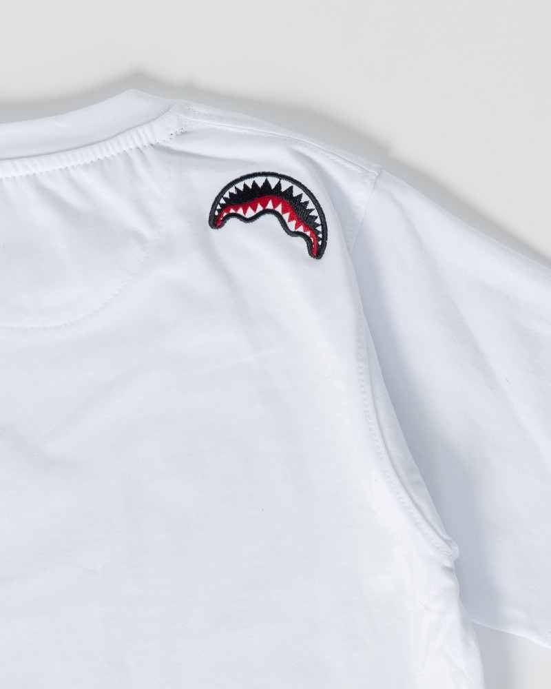 White Sprayground Invaders Kids' T Shirts | 762862950