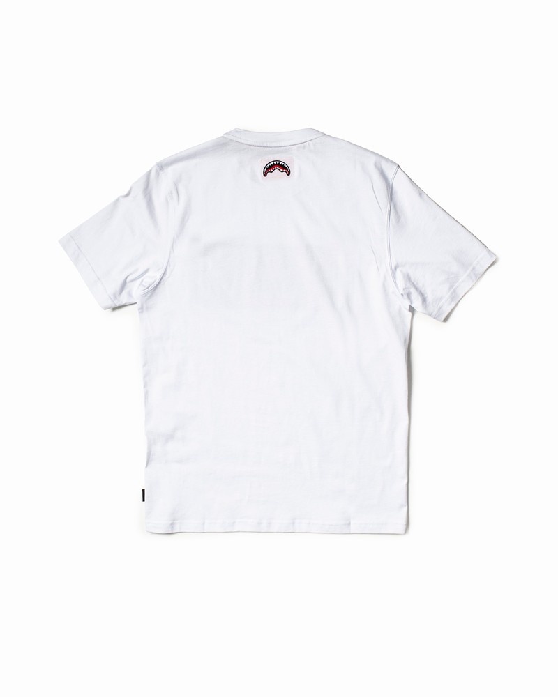 White Sprayground Madabout Money Kids' T Shirts | 544673635