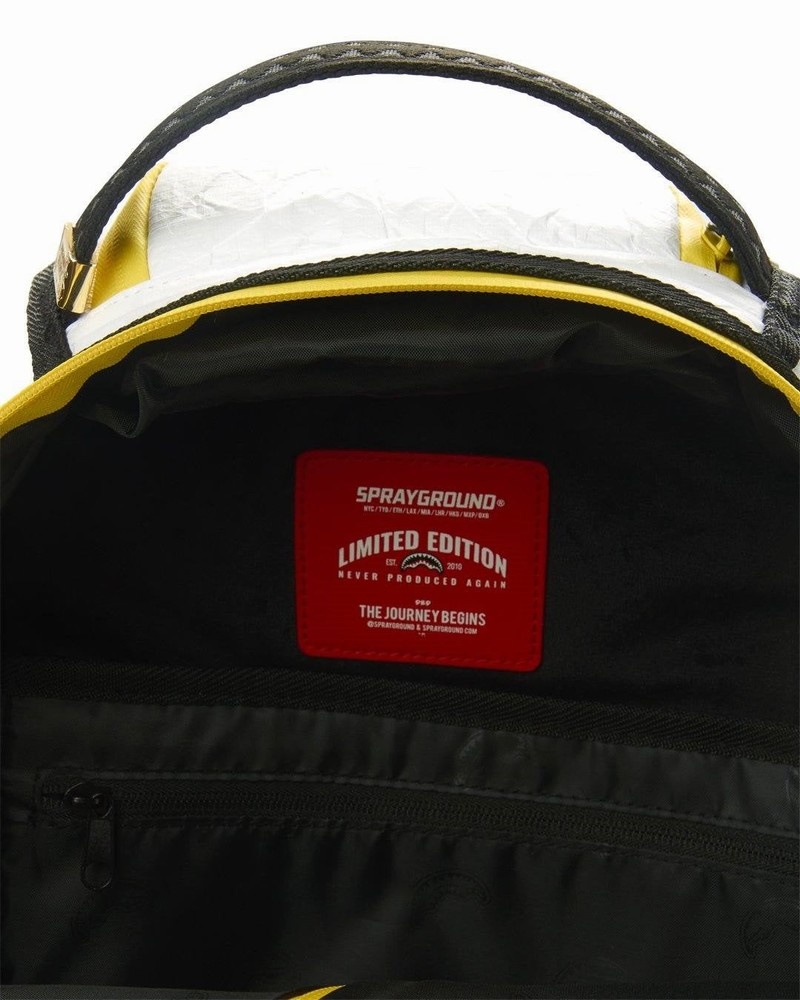 White Sprayground Sg95 Corona Killer Men's Backpacks | 175795688