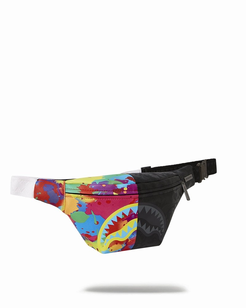 Yellow Sprayground Split Xtc Savvy Men's Waist Bags | 341569478